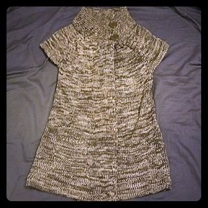 Knit short sleeve ladies sweater